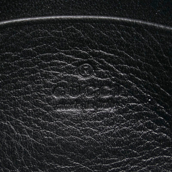 グッチ ブロンディ ミディアム チェーン ウォレット ショルダーバッグ 725219 ブラック レザー レディース GUCCI 【中古】