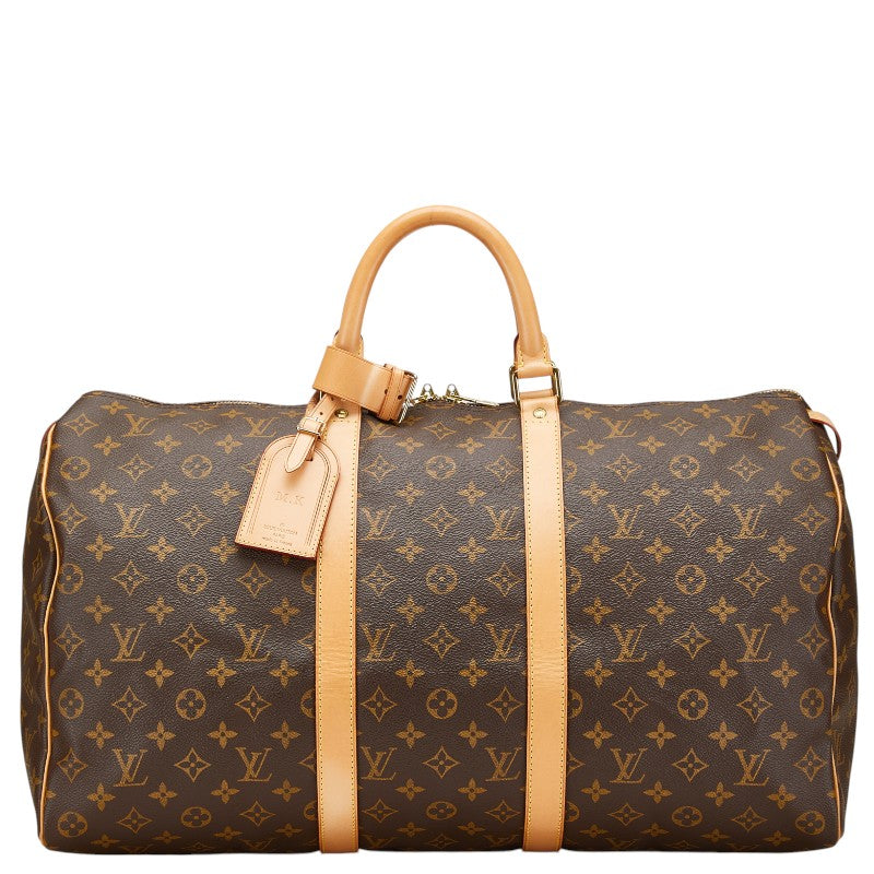 ルイ ヴィトン モノグラム キーポル50 ボストンバッグ M41426 ブラウン PVC レザー レディース LOUIS VUITTON 【中古】