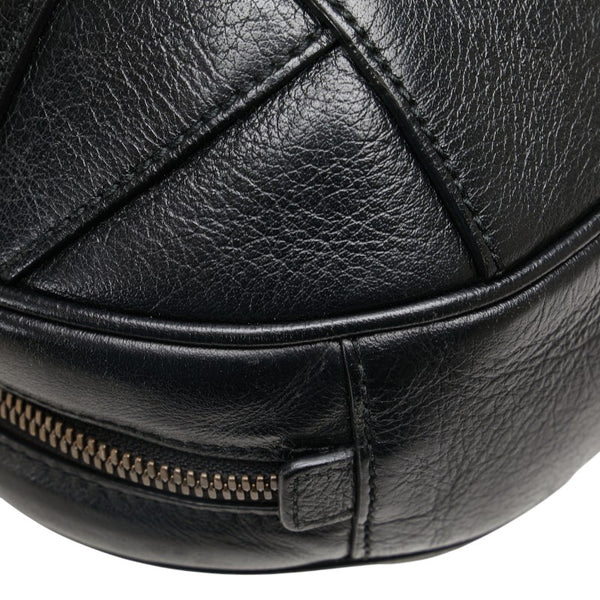 グッチ Gロゴ バスケットボール ミニ ハンドバッグ ショルダーバッグ 2WAY 547855 ブラック レザー レディース GUCCI 【中古】