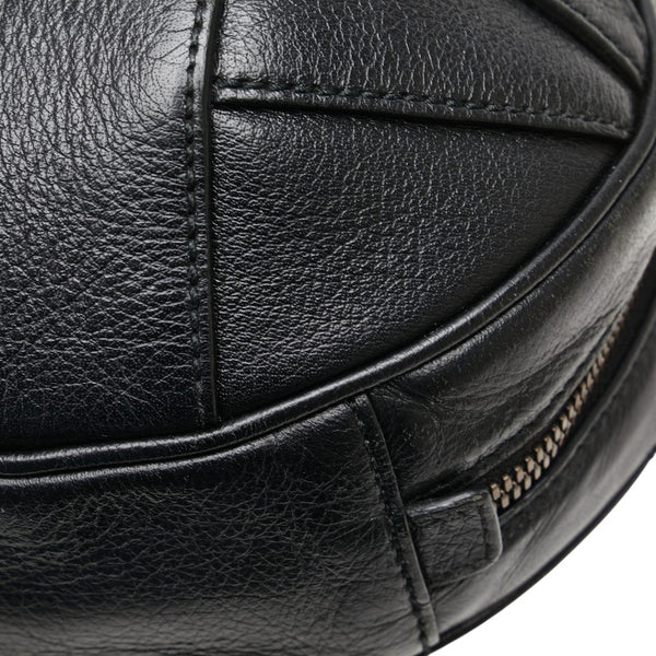 グッチ Gロゴ バスケットボール ミニ ハンドバッグ ショルダーバッグ 2WAY 547855 ブラック レザー レディース GUCCI 【中古】