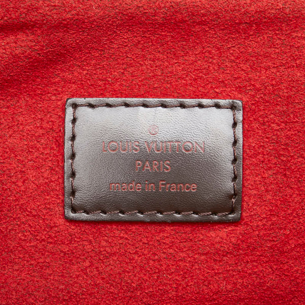 ルイ ヴィトン ダミエ イーヴォラGM ハンドバッグ ショルダーバッグ 2WAY N41132 ブラウン PVC レザー レディース LOUIS VUITTON 【中古】