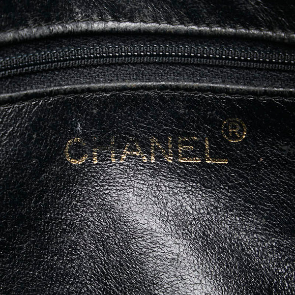 シャネル ココマーク ココボール マトラッセ チェーン ショルダーバッグ ブラック キャビアスキン レディース CHANEL 【中古】