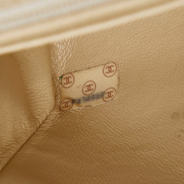 シャネル ココマーク マトラッセ ミニハンドバッグ ベージュ レザー レディース CHANEL 【中古】