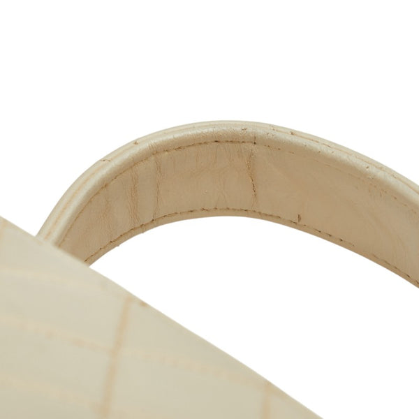 シャネル ココマーク マトラッセ ミニハンドバッグ ベージュ レザー レディース CHANEL 【中古】