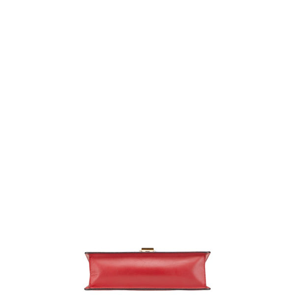 グッチ シルヴィ ショルダーバッグ 421882 レッド ネイビー レザー レディース GUCCI 【中古】