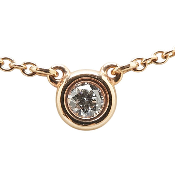 ティファニー バイザヤード ネックレス ゴールド K18YG イエローゴールド レディース TIFFANY&Co. 【中古】
