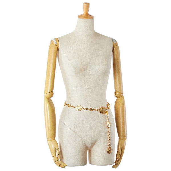 シャネル ココマーク 馬 ホース 乗馬デザイン ベルト ゴールド メッキ レディース CHANEL 【中古】