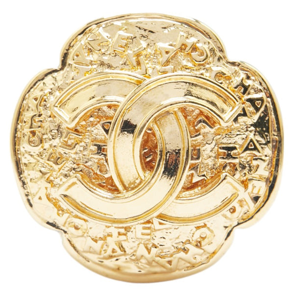 シャネル ヴィンテージ ココマーク ブローチ ゴールド メッキ レディース CHANEL 【中古】