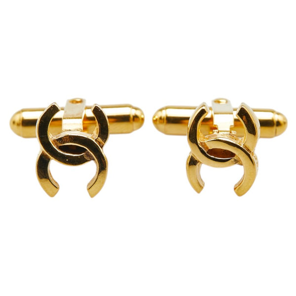 シャネル ココマーク ミニ カフス ゴールド メッキ メンズ CHANEL 【中古】