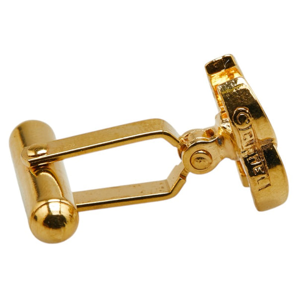 シャネル ココマーク ミニ カフス ゴールド メッキ メンズ CHANEL 【中古】