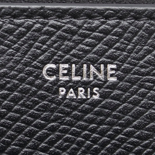 セリーヌ 長財布 ラウンドファスナー ブラック レザー レディース CELINE 【中古】