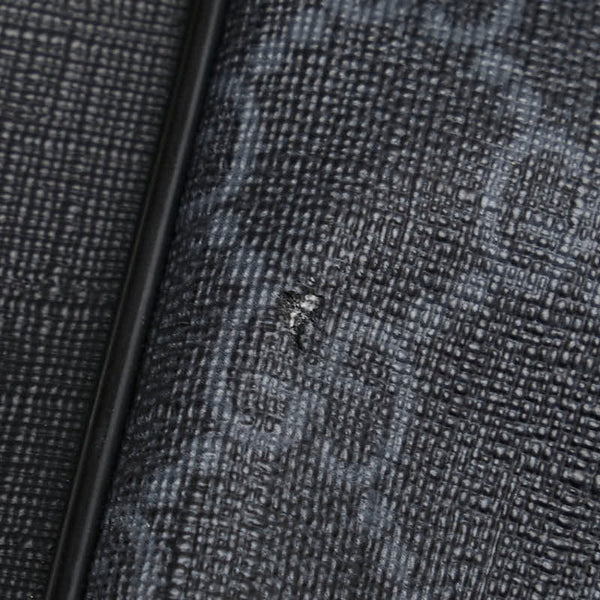 グッチ GGスプリーム ボディバッグ ベルトバッグ 478325 ブラック グレー PVC レザー メンズ GUCCI 【中古】