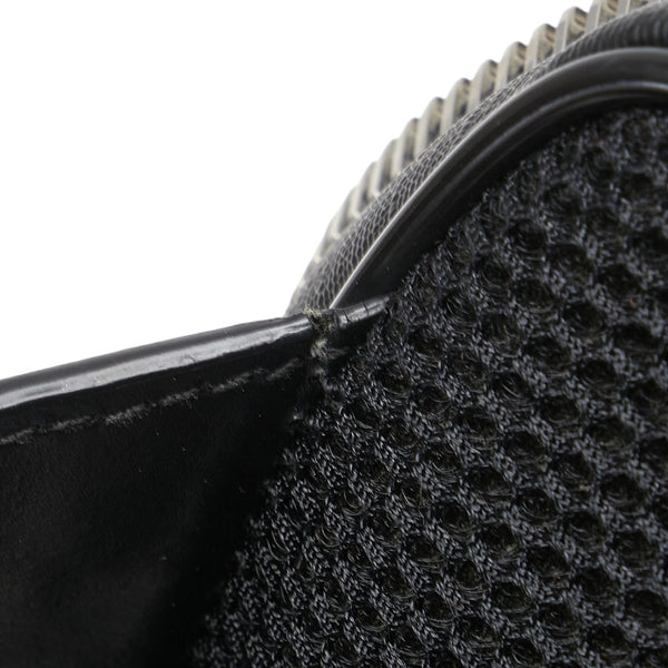 グッチ GGスプリーム ボディバッグ ベルトバッグ 478325 ブラック グレー PVC レザー メンズ GUCCI 【中古】