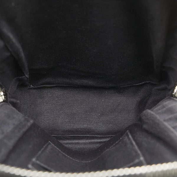 グッチ GGスプリーム ボディバッグ ベルトバッグ 478325 ブラック グレー PVC レザー メンズ GUCCI 【中古】