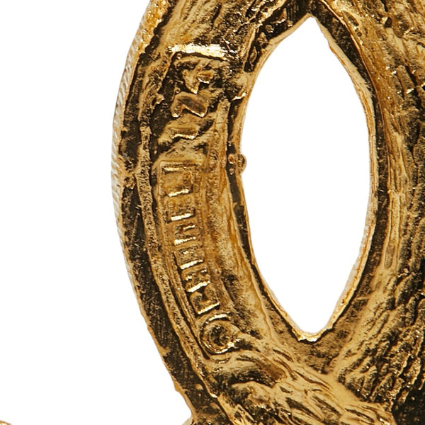 シャネル ココマーク ブローチ ゴールド メッキ ラインストーン レディース CHANEL 【中古】