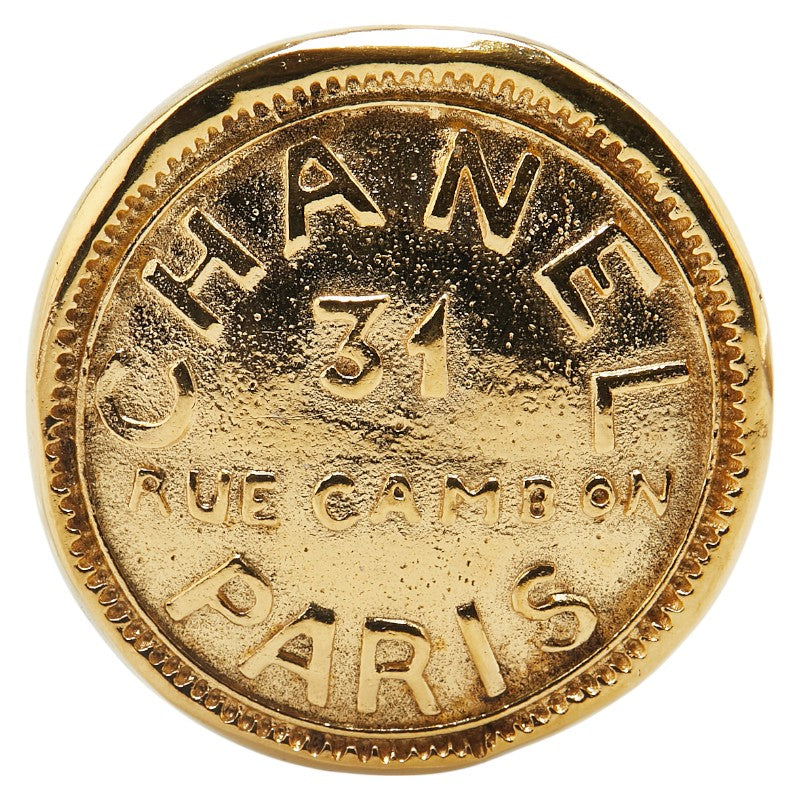 シャネル 31 RUE CAMBON カンボン ブローチ ゴールド メッキ レディース CHANEL 【中古】