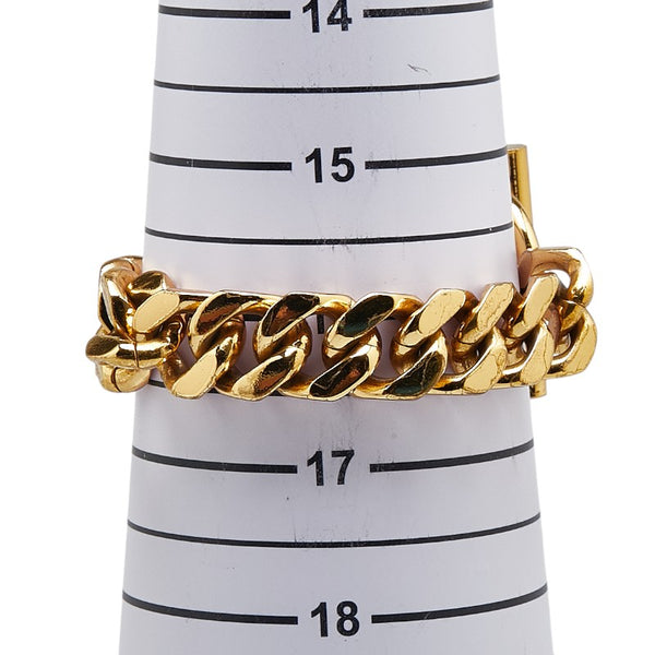 シャネル ココマーク ブレスレット 喜平 ゴールド メッキ レディース CHANEL 【中古】