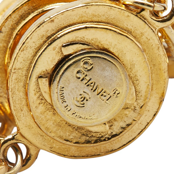 シャネル ココマーク ラウンド 4連 ネックレス ゴールド メッキ レディース CHANEL 【中古】