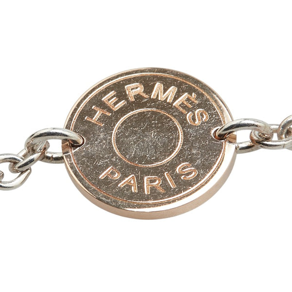 エルメス コンフェッティ セリエ ネックレス シルバー K18PG ピンクゴールド SV925 シルバー レディース HERMES 【中古】