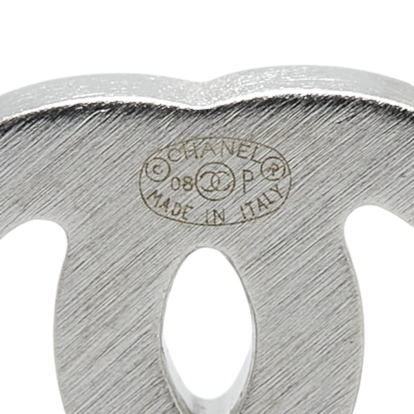 シャネル ココマーク ハート モチーフ ラインストーン ピアス シルバー メタル レディース CHANEL 【中古】