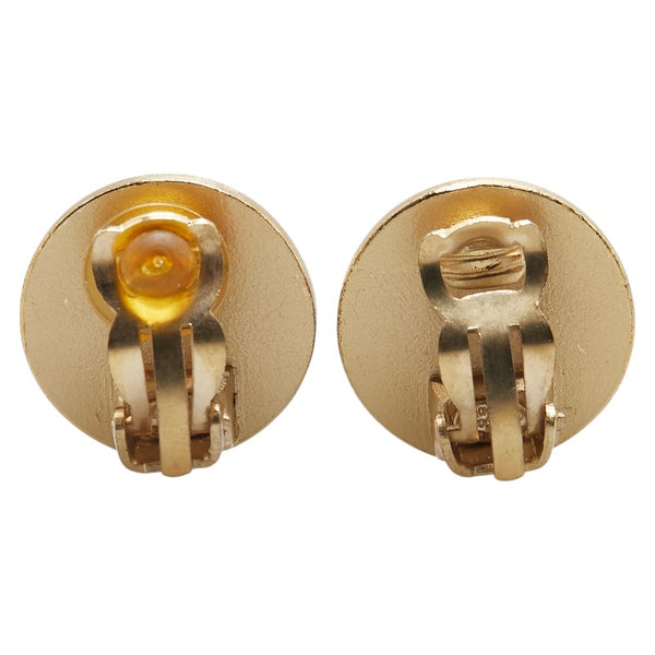 シャネル ココマーク ラウンド イヤリング ゴールド メッキ レディース CHANEL 【中古】