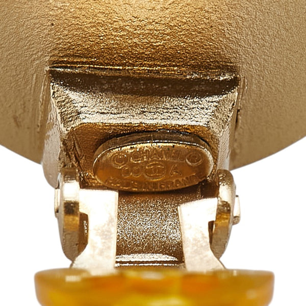 シャネル ココマーク ラウンド イヤリング ゴールド メッキ レディース CHANEL 【中古】