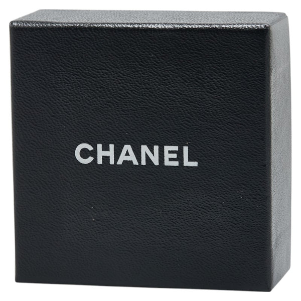 シャネル ヴィンテージ ココマーク ラウンド イヤリング ゴールド ブラック メッキ  CHANEL 【中古】