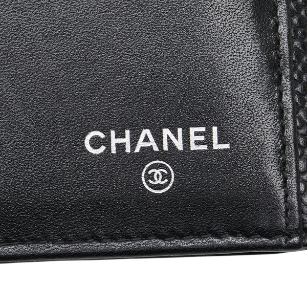 シャネル ココマーク 長財布 ブラック キャビアスキン レディース CHANEL 【中古】