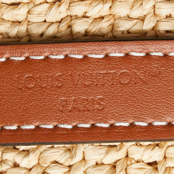 ルイ ヴィトン クロワッサン ショルダーバッグ M24811 ベージュ ブラウン ラフィア レザー レディース LOUIS VUITTON 【中古】