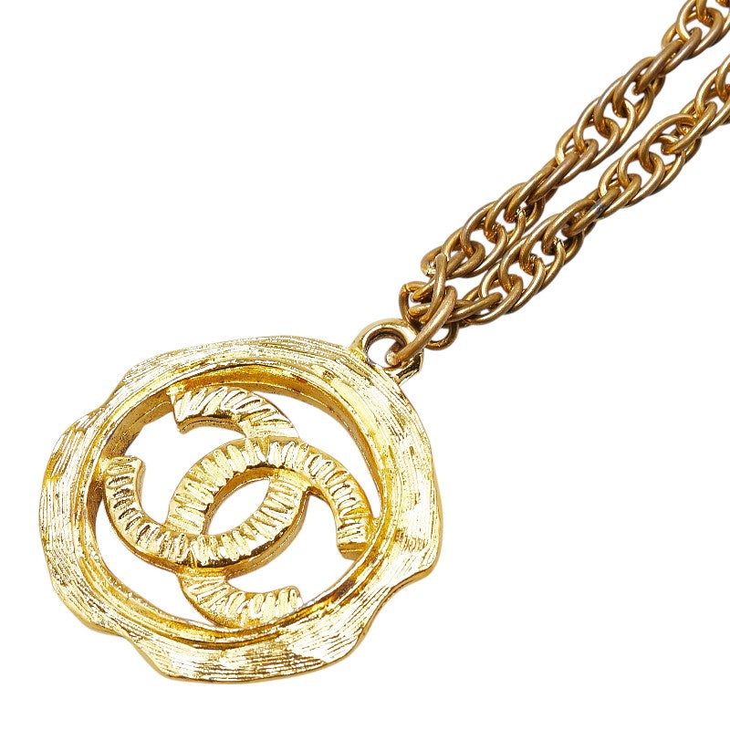 シャネル ココマーク ネックレス ゴールド メッキ レディース CHANEL 【中古】