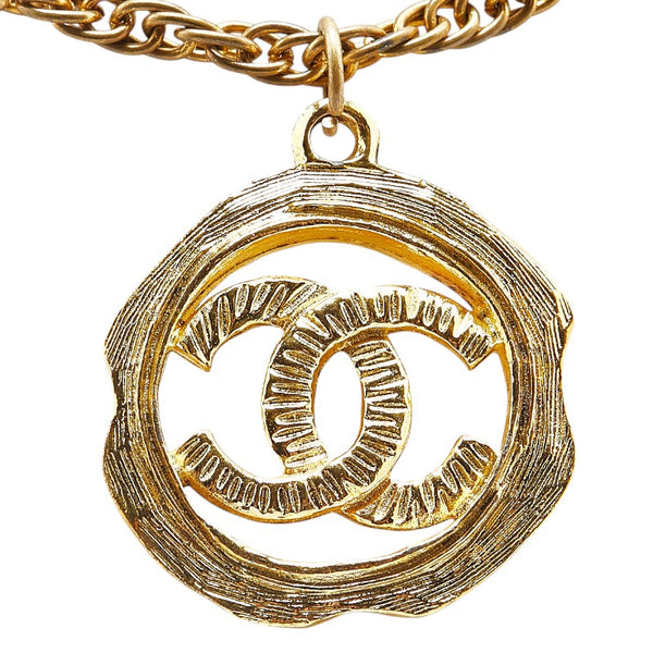 シャネル ココマーク ネックレス ゴールド メッキ レディース CHANEL 【中古】