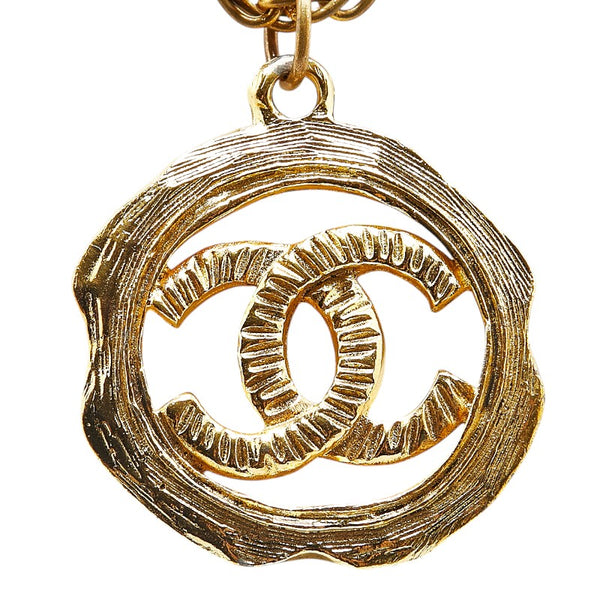シャネル ココマーク ネックレス ゴールド メッキ レディース CHANEL 【中古】