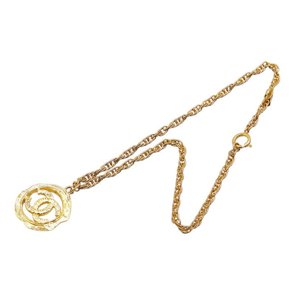 シャネル ココマーク ネックレス ゴールド メッキ レディース CHANEL 【中古】