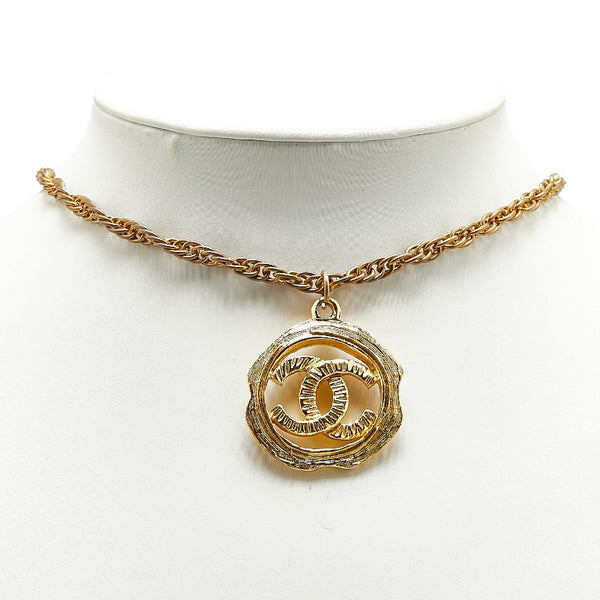 シャネル ココマーク ネックレス ゴールド メッキ レディース CHANEL 【中古】