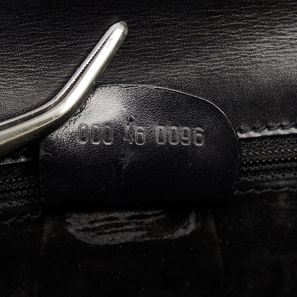 グッチ オールドグッチ ハンドバッグ 000 46 0096 ブラック レザー レディース GUCCI 【中古】