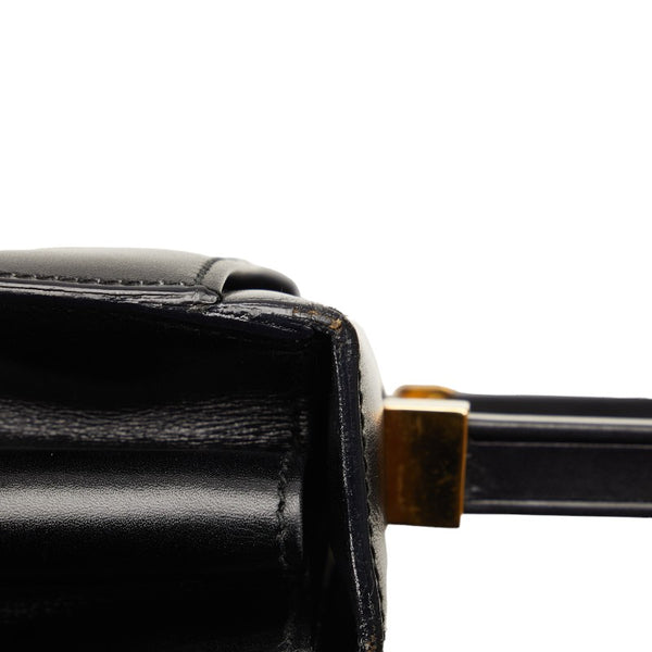 グッチ オールドグッチ ハンドバッグ 000 46 0096 ブラック レザー レディース GUCCI 【中古】