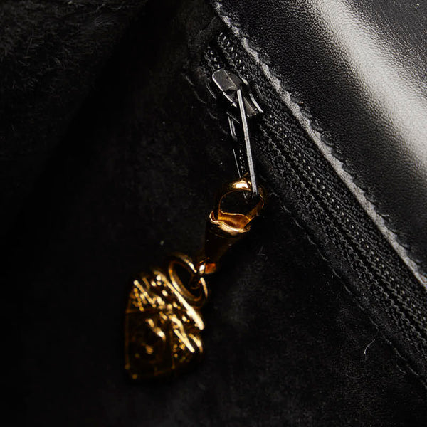 グッチ オールドグッチ ハンドバッグ 000 46 0096 ブラック レザー レディース GUCCI 【中古】