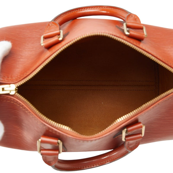ルイ ヴィトン エピ スピーディ25 ハンドバッグ ミニボストンバッグ M43013 ケニアブラウン レザー レディース LOUIS VUITTON 【中古】