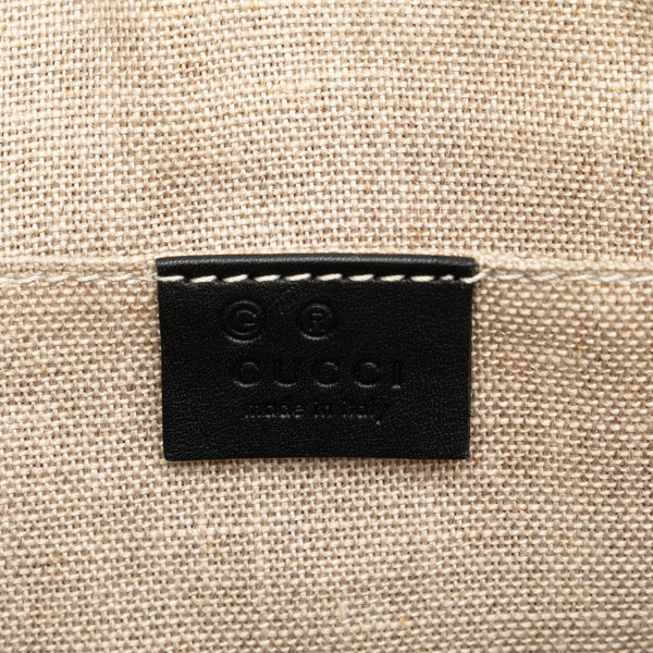 グッチ マイクロ グッチシマ ハンドバッグ ショルダーバッグ 2WAY 449654 ブラック レザー レディース GUCCI 【中古】