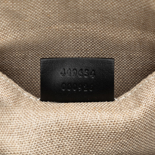 グッチ マイクロ グッチシマ ハンドバッグ ショルダーバッグ 2WAY 449654 ブラック レザー レディース GUCCI 【中古】