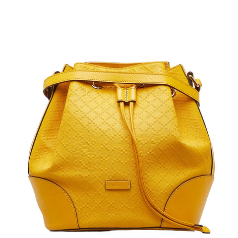 グッチ ディアマンテ 斜め掛け ショルダーバッグ 354228 イエロー PVC レザー レディース GUCCI 【中古】