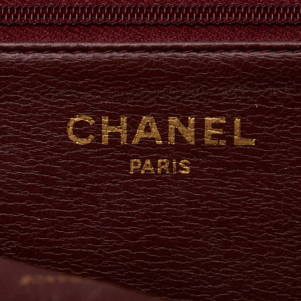シャネル マトラッセ ココマーク プッシュロック チェーン ショルダーバッグ ブラック ラムスキン レディース CHANEL 【中古】