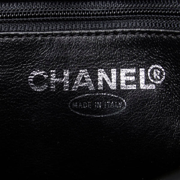 シャネル ココマーク 復刻 トートバッグ ハンドバッグ ブラック シルバー キャビアスキン レディース CHANEL 【中古】