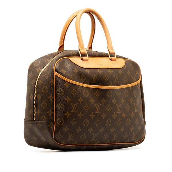 ルイ ヴィトン モノグラム ドーヴィル ハンドバッグ M47270 ブラウン PVC レザー レディース LOUIS VUITTON 【中古】