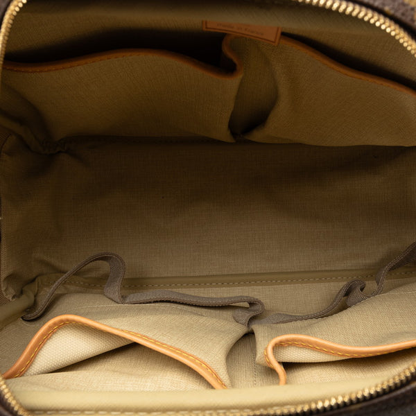 ルイ ヴィトン モノグラム ドーヴィル ハンドバッグ M47270 ブラウン PVC レザー レディース LOUIS VUITTON 【中古】