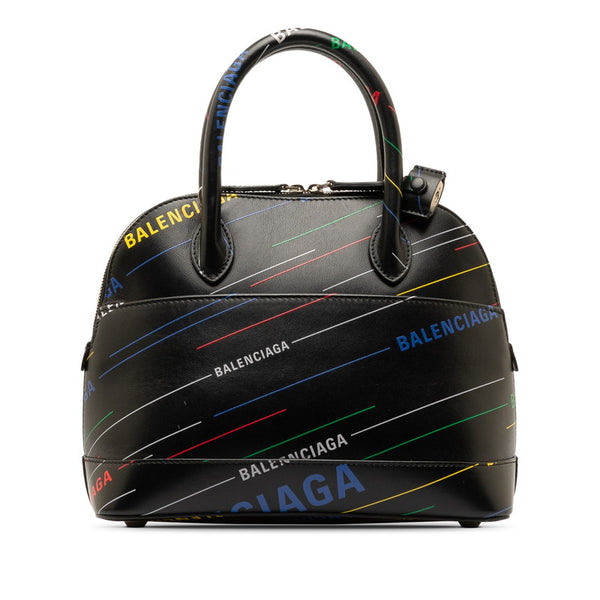 バレンシアガ ヴィルトップハンドルS ハンドバッグ ショルダーバッグ 2WAY 550644 ブラック マルチカラー レザー レディース BALENCIAGA 【中古】
