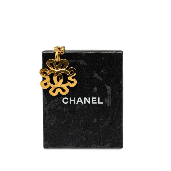 シャネル ヴィンテージ ココマーク ネックレス ゴールド メッキ レディース CHANEL 【中古】