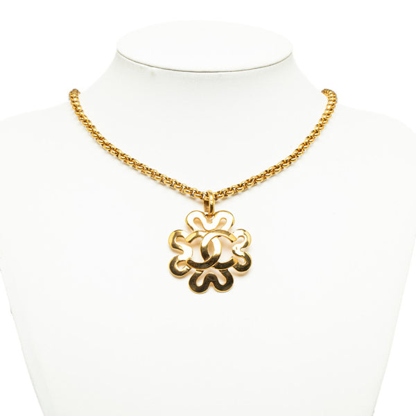 シャネル ヴィンテージ ココマーク ネックレス ゴールド メッキ レディース CHANEL 【中古】
