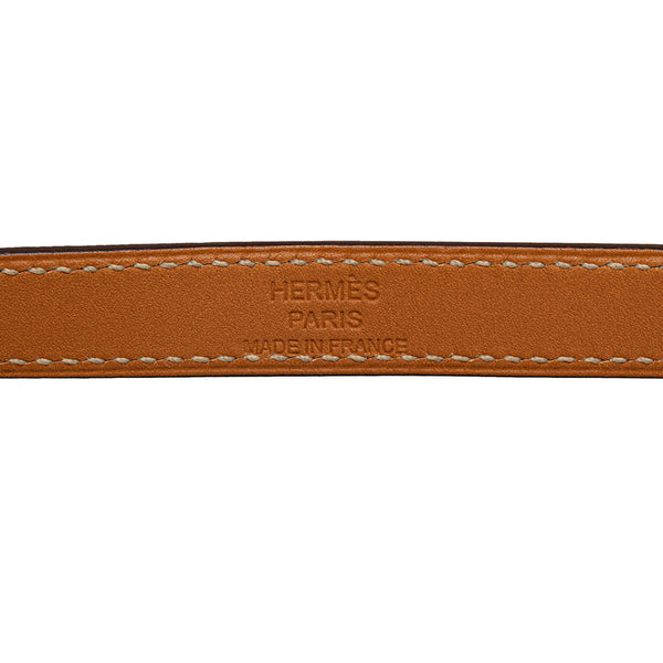 エルメス ケリードゥブルトゥール ブレスレット バングル サイズ：M パープル シルバー レザー レディース HERMES 【中古】