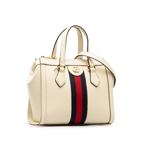 グッチ オフィディア ハンドバッグ ショルダーバッグ 2WAY  719882 ホワイト アイボリー レザー レディース GUCCI 【中古】